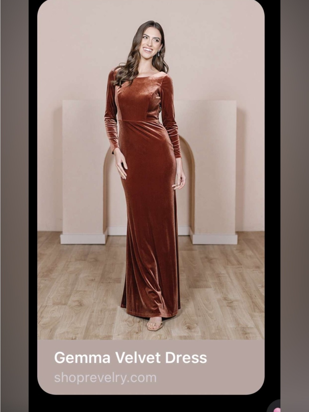 Revelry Gemma velvet dress floor length bridesmaid evening dress 12